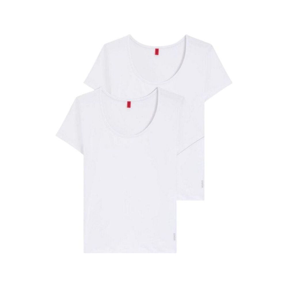 Hugo Womens/Ladies Stretch T-Shirt (Pack of 2) / White